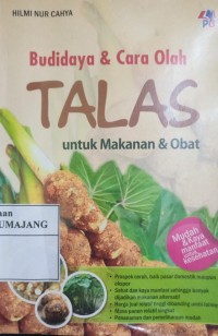 BUDIDAYA & CARA OLAH TALAS UNTUK MAKANAN & OBAT