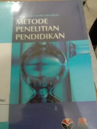 METODE PENELITIAN PENDIDIKAN