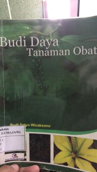 Budi daya tenaman obat